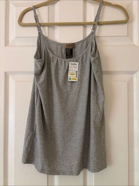 Boutique Essentials Gray Slim-Strap Camisole